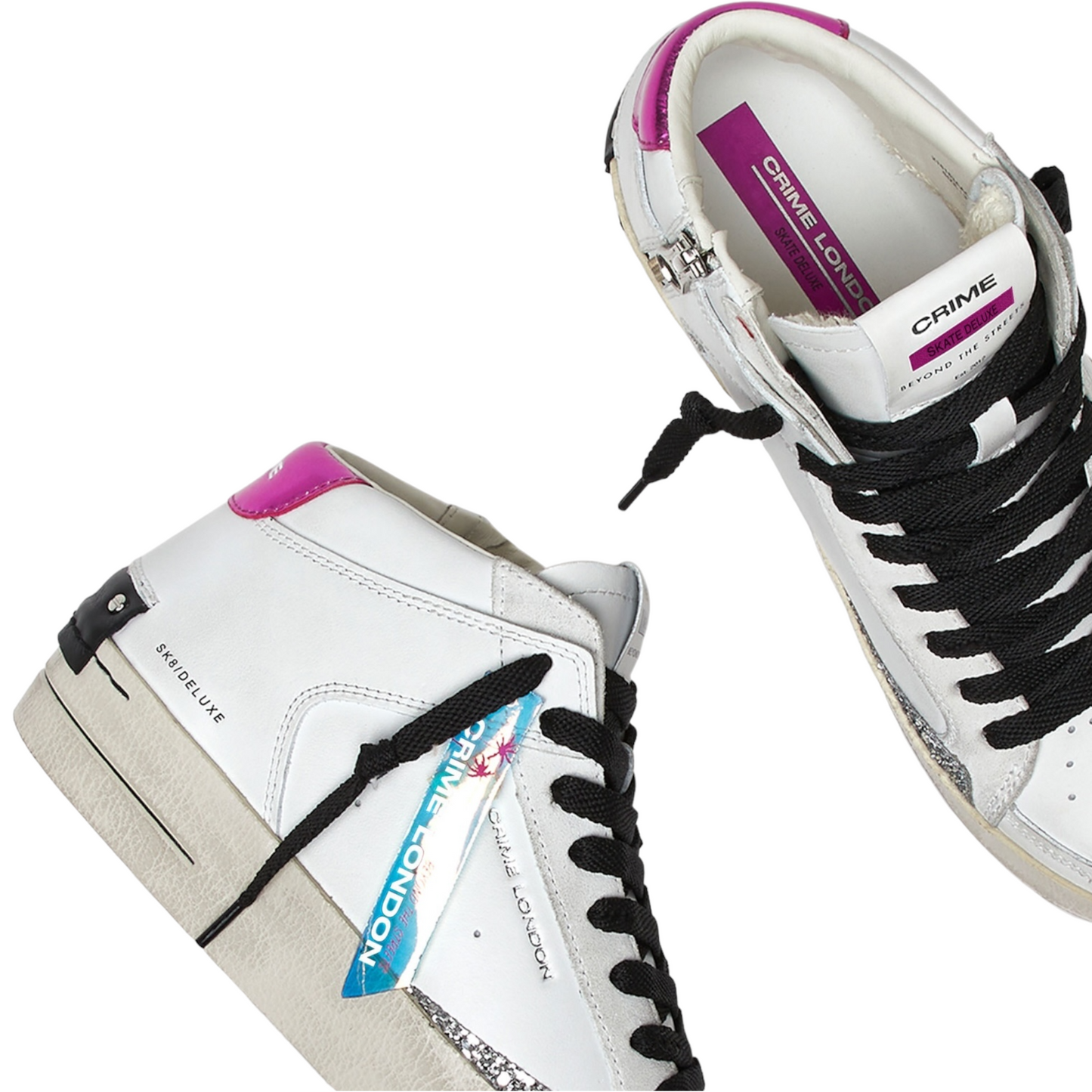 Crime London - Sneakers Sk8 Deluxe Mid Rainbow Plum