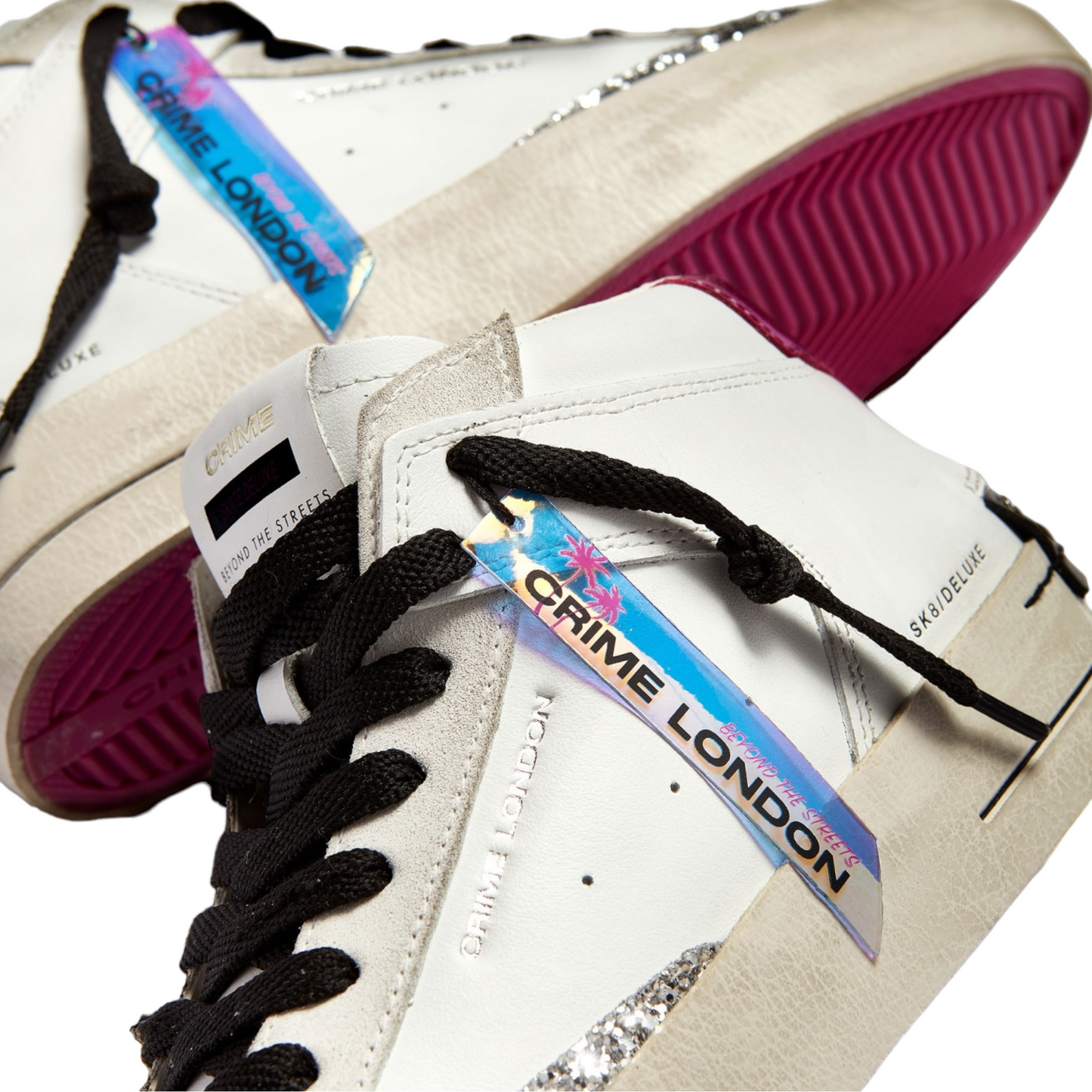 Crime London - Sneakers Sk8 Deluxe Mid Rainbow Plum