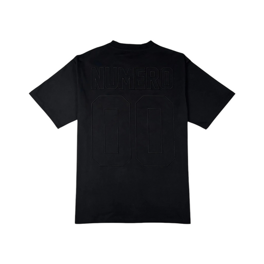 SS25_ 056 - NUMERO00 Embroydered Tee Nero