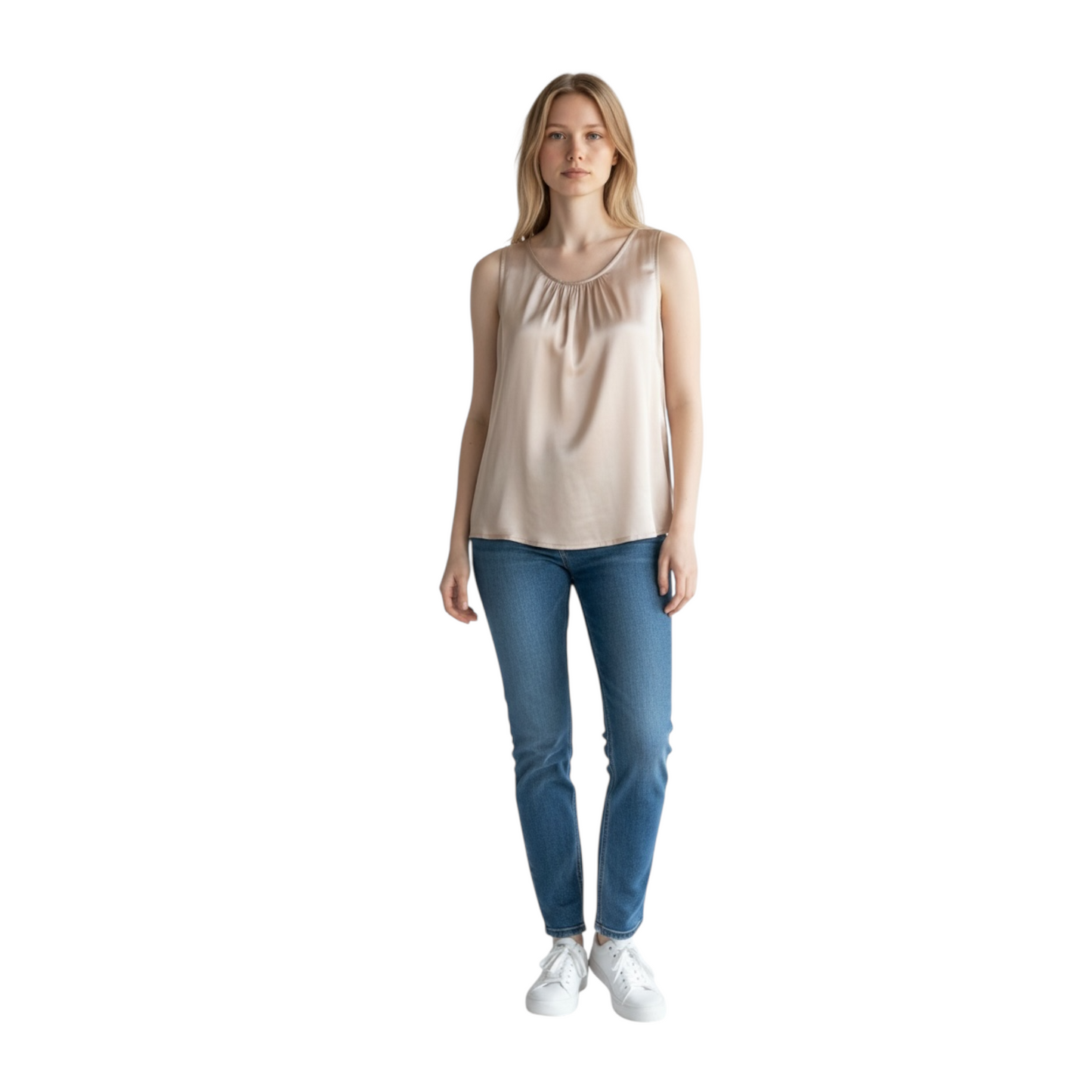 TAB0264 - VICOLO BLUSA DRAPPEGGIATA MANDORLA