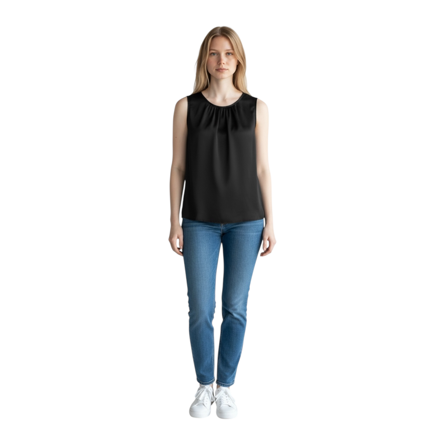 TAB0264 - VICOLO BLUSA DRAPPEGGIATA NERO