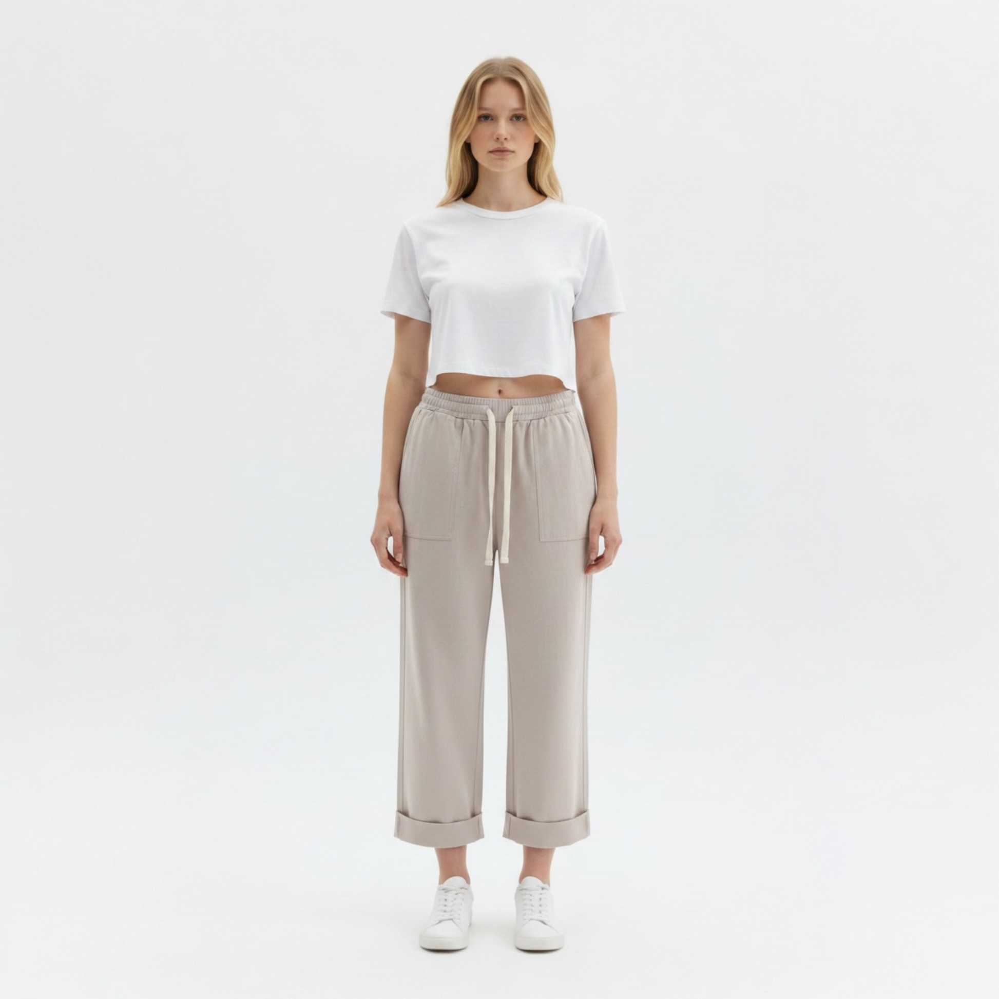 TAB1761 - VICOLO PANTALONE JOGGER FANGO