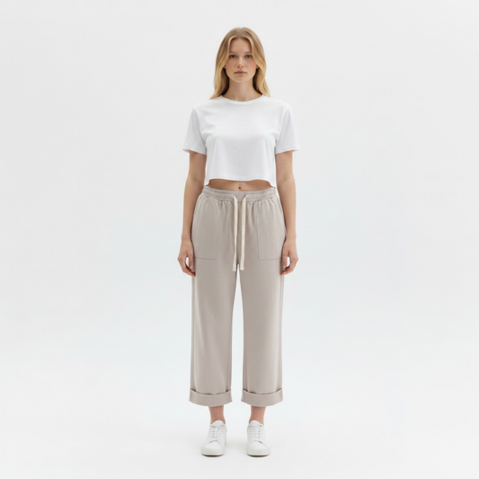 TAB1761 - VICOLO PANTALONE JOGGER FANGO