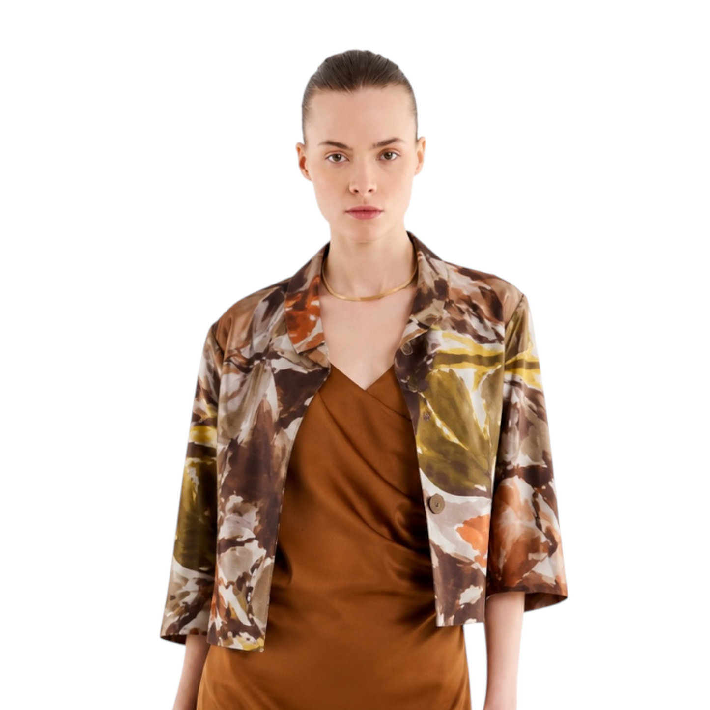 Vicolo - Blazer Cropped Fantasia