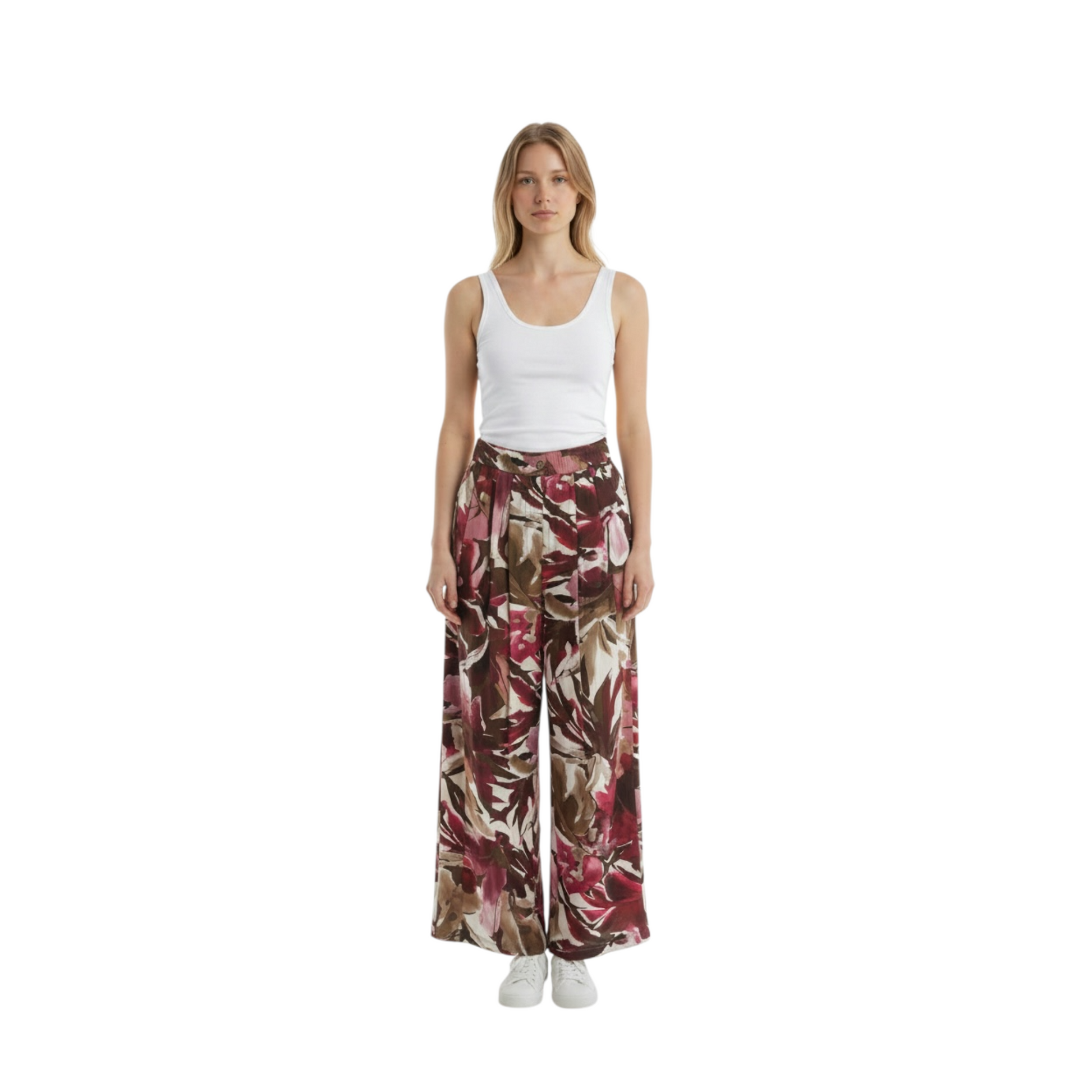 TAB2197 - VICOLO PANTALONE FANTASIA BORDEAUX