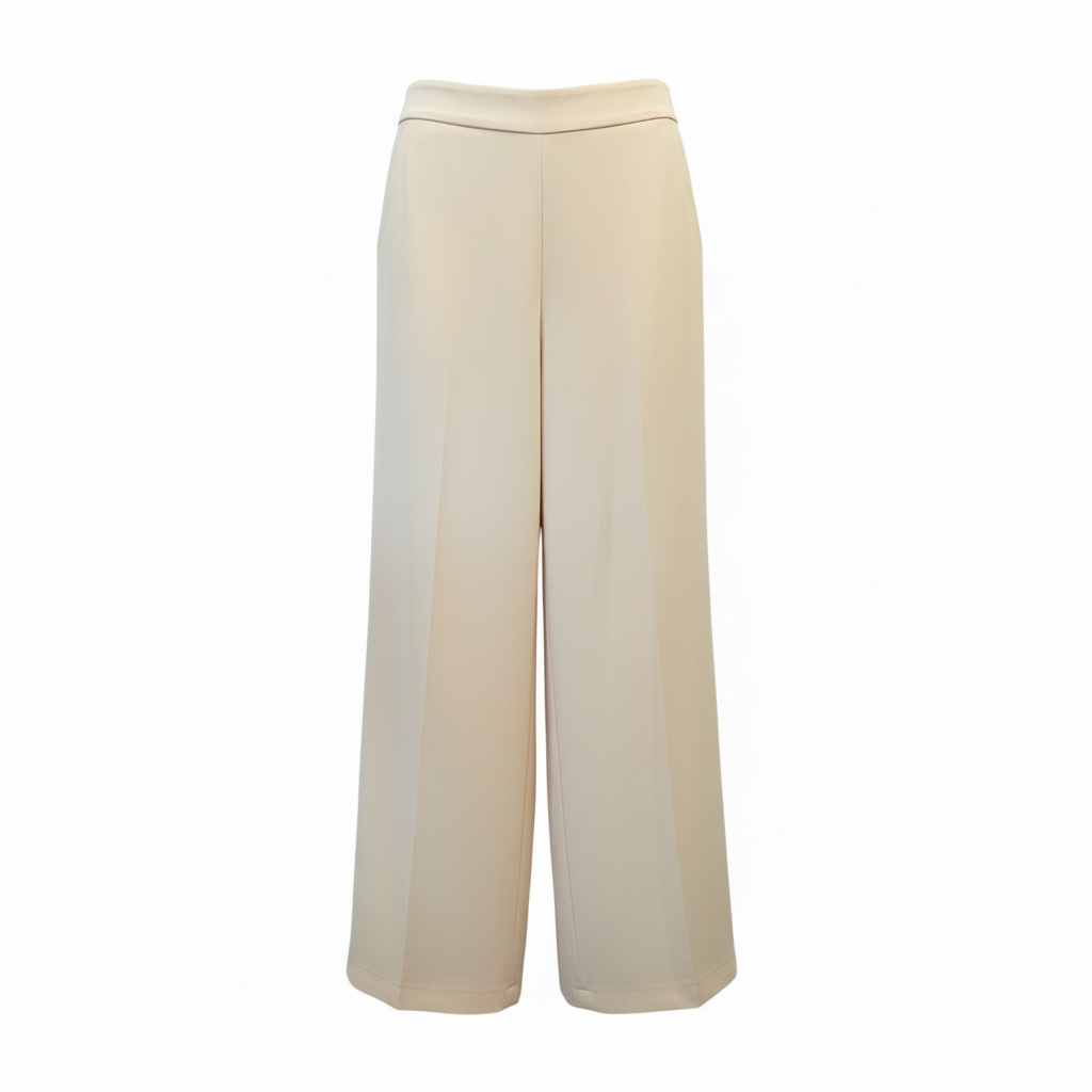 TAC0409 - VICOLO PANTALONE CON ELASTICO FLUIDO VANIGLIA