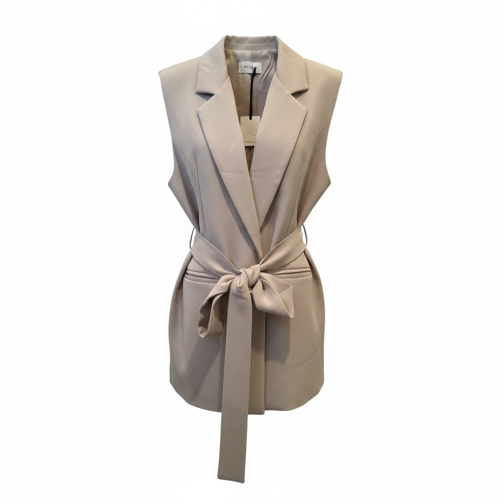 TAC0410 - VICOLO GILET FLUIDO VANIGLIA