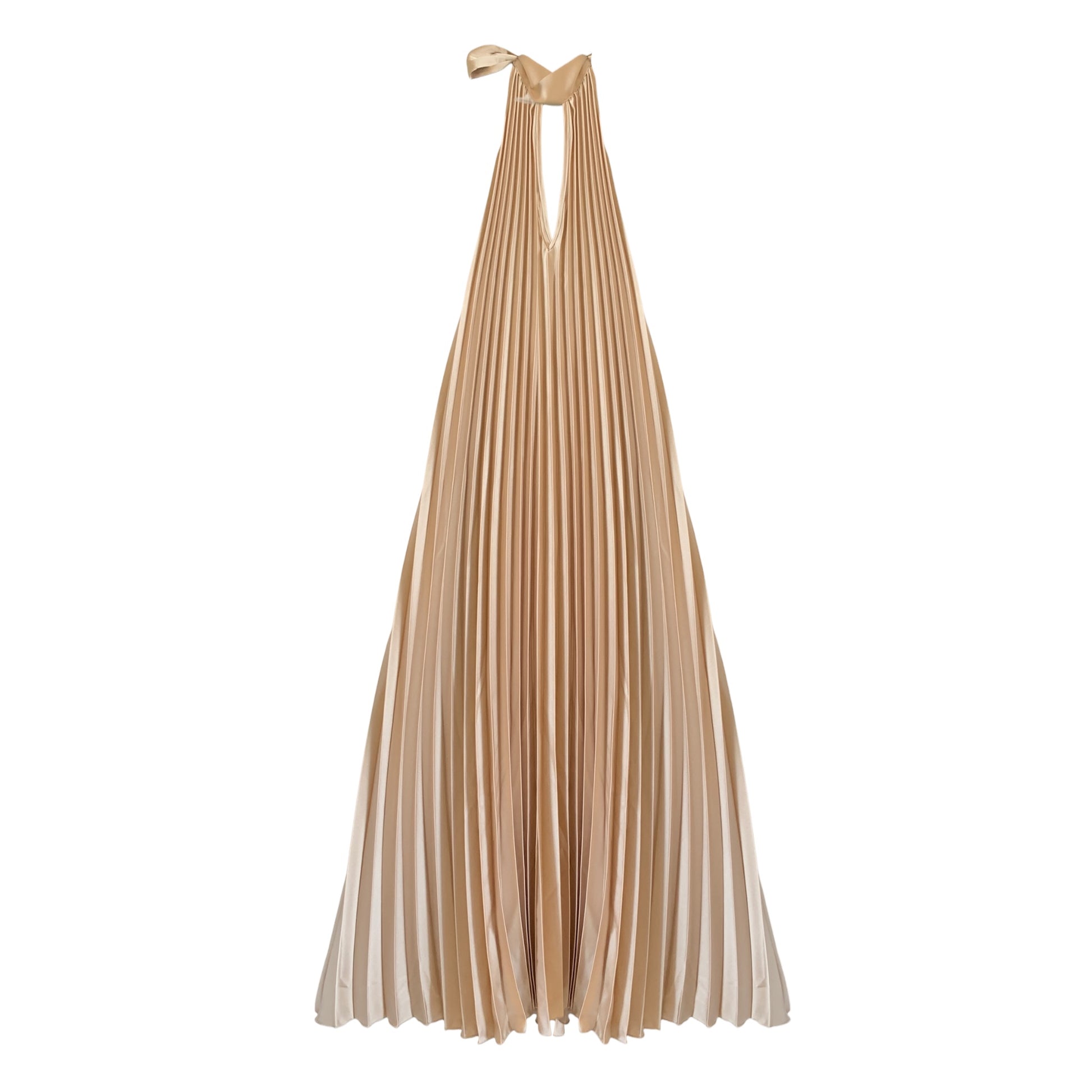 TD2853 - Vicolo Abito Plisse Beige