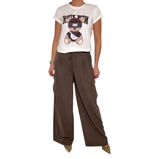 TF0133 - VICOLO PANTALONE CARGO MORO