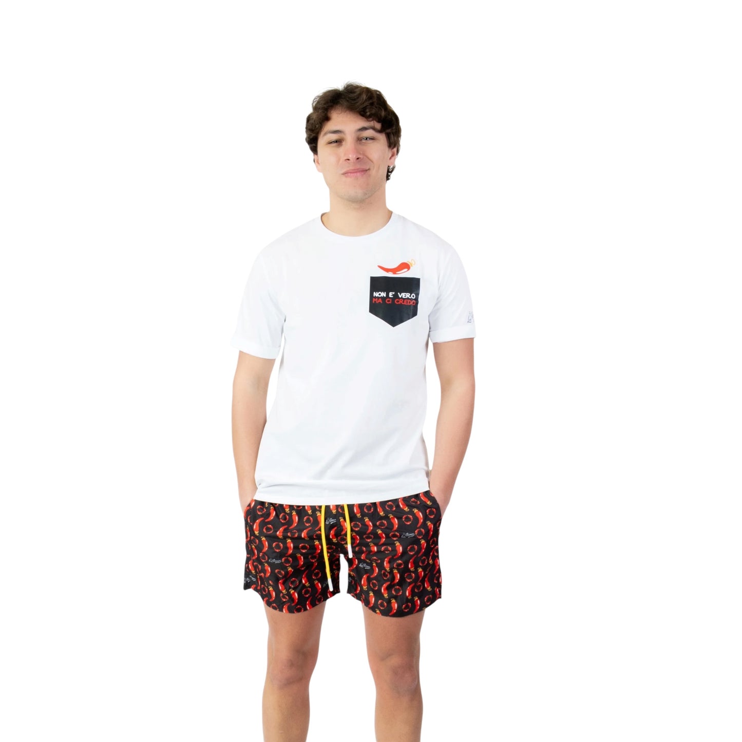 TM26-CORNO - LORD PARTENOPEI T-SHIRT CORNO BIANCO