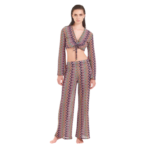 CNCA0054 - Cotazur Crop Top Crochet