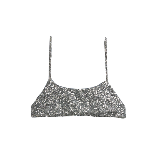 TP136 - JIJIL TOP CON PAILLETTES SILVER
