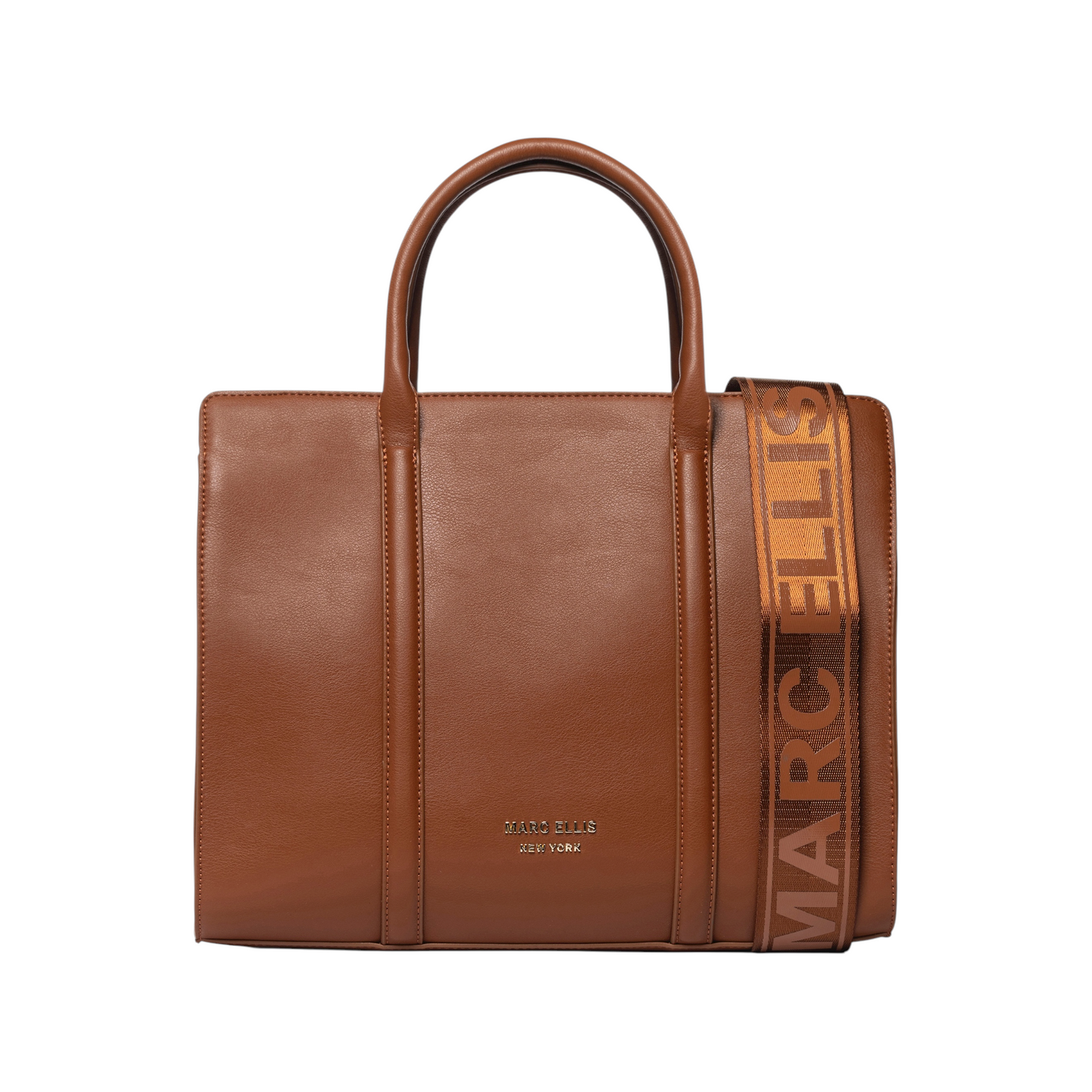 TRENDY TOTE BAG DARK CUOIO MARC ELLIS