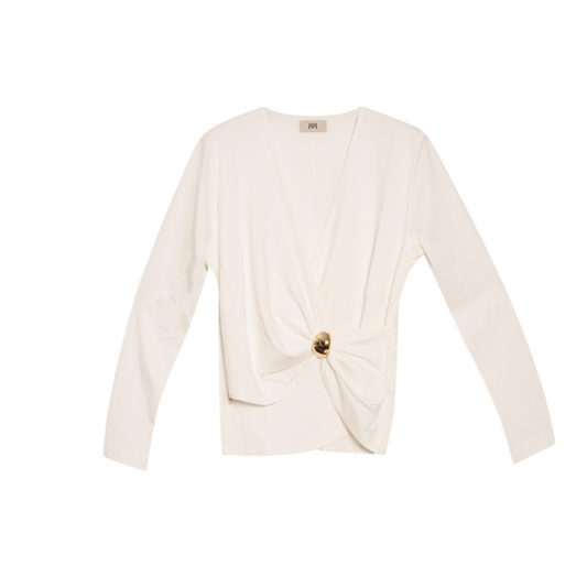 TS146 - JIJIL MAGLIA BOTTONE PANNA