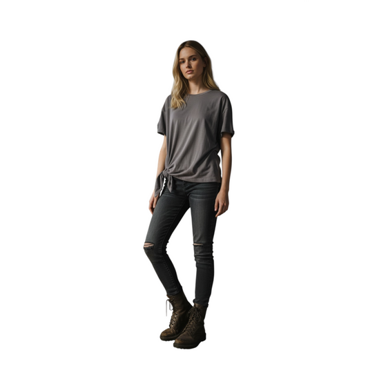 UFO190 - VICOLO T-SHIRT NODO GRIGIO