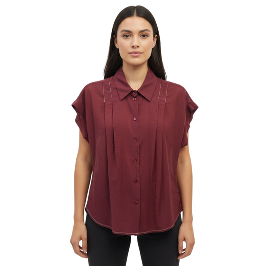 VILVIA-178 - HANAMI DOR CAMICIA VILVIA DARK CHERRY