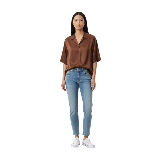 VISTER-108 - HANAMI D'OR CAMICIA VISTER MOKA 1351