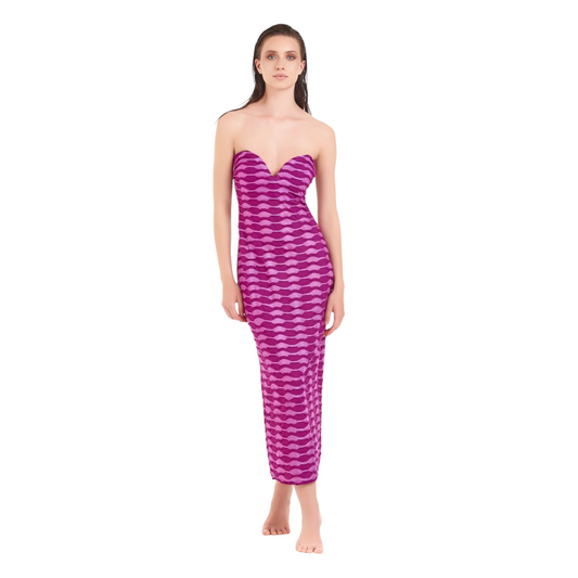 VSCA0086 - Cotazur Abito Bustier Magenta