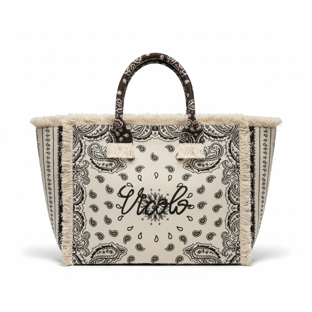 XAB0005 - BORSA IBIZA BANDANA MAXI BURRO MORO