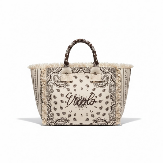 XAB0007 - BORSA IBIZA BANDANA SMALL BURRO MORO