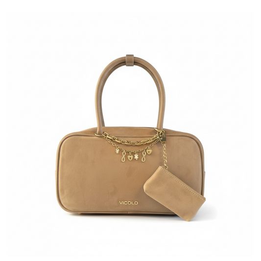XAB0032 - VICOLO BORSA SLIDE BEIGE