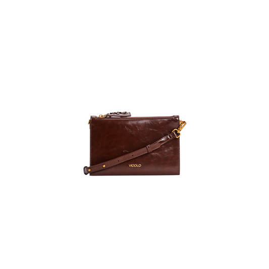 XAC0012 - VICOLO Borsa Tessa in Ecopelle Naplack MOKA