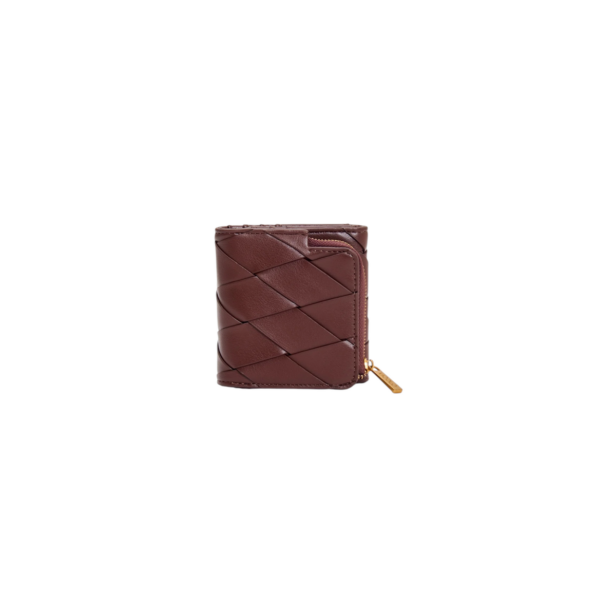 XAC0037 - Vicolo Portafogli Ecopelle Intrecciata MOKA