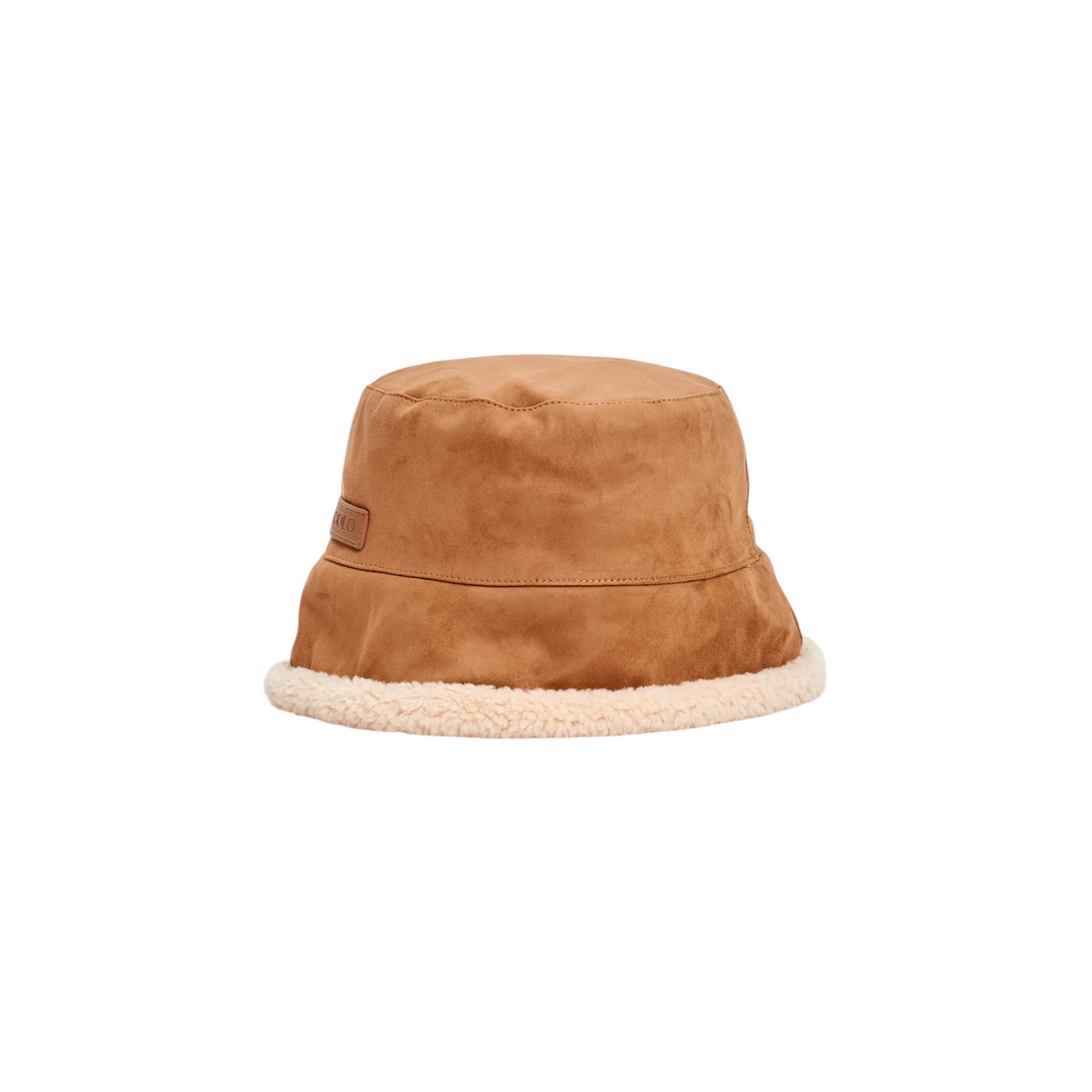 XAC0043 - Vicolo Cappello Fisherman Teddy Beige-Marrone