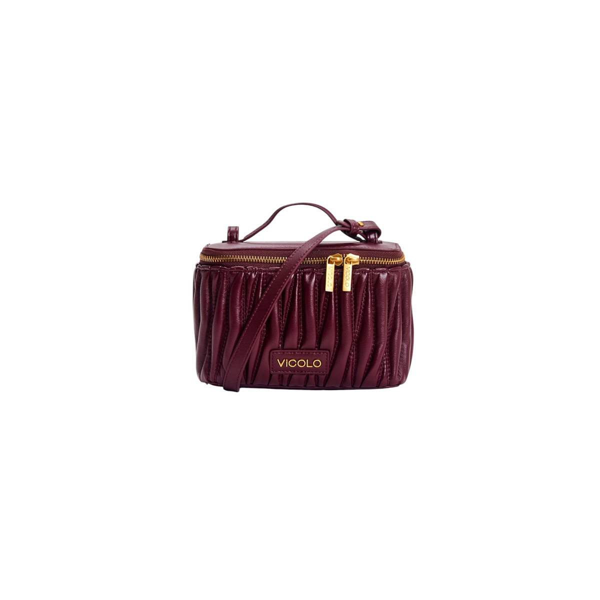 XAC0053 - VICOLO Borsa Charlotte MELANZANA