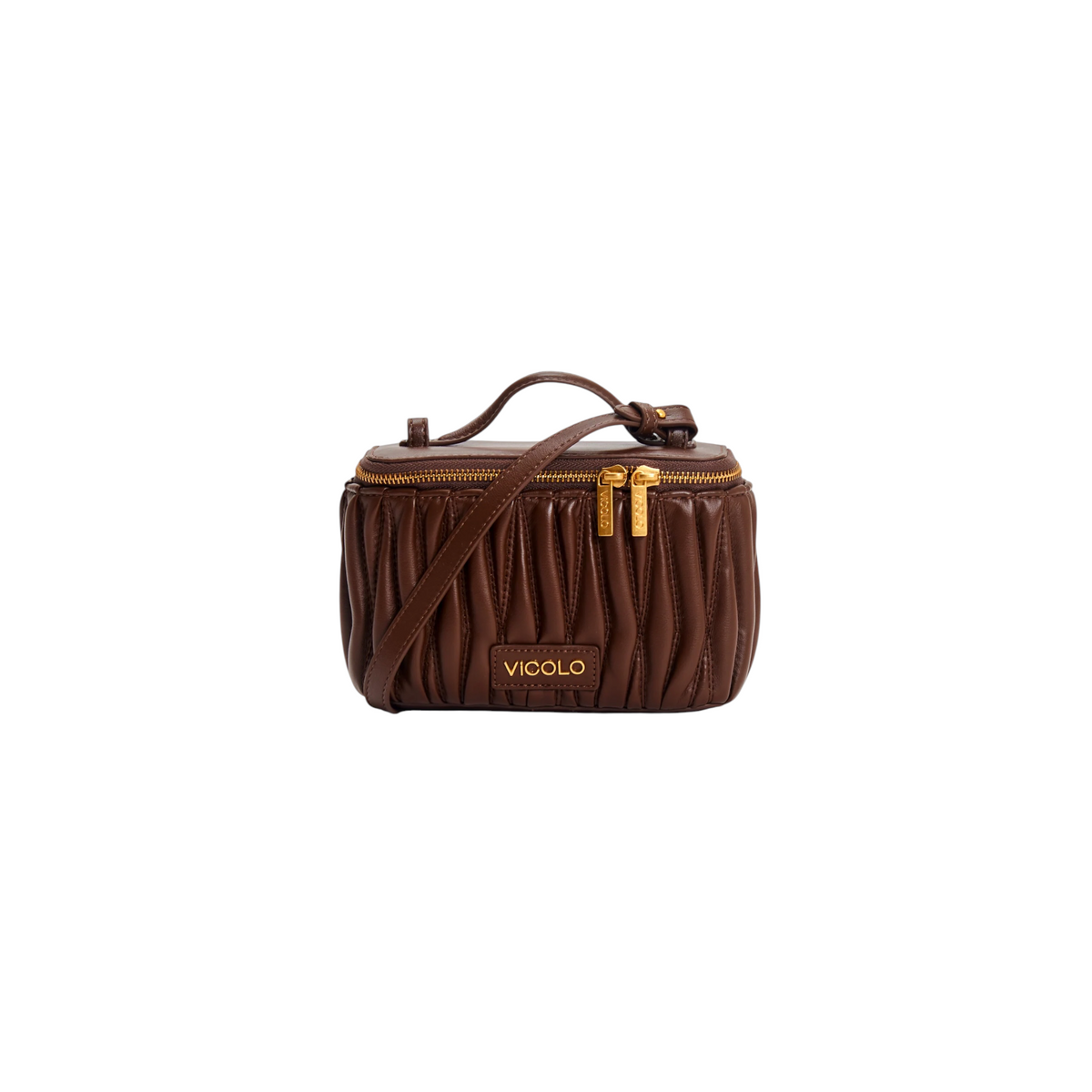 XAC0053 - VICOLO Borsa Charlotte MOKA