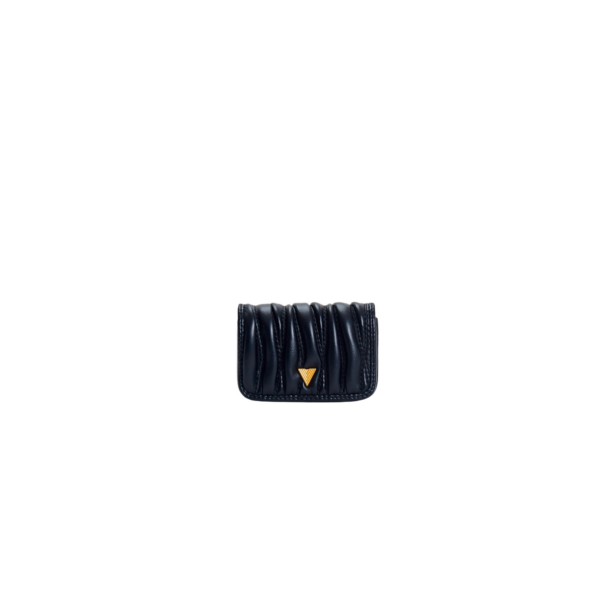 XAC0054 - VICOLO Portafoglio Ecopelle Trapuntata NERO