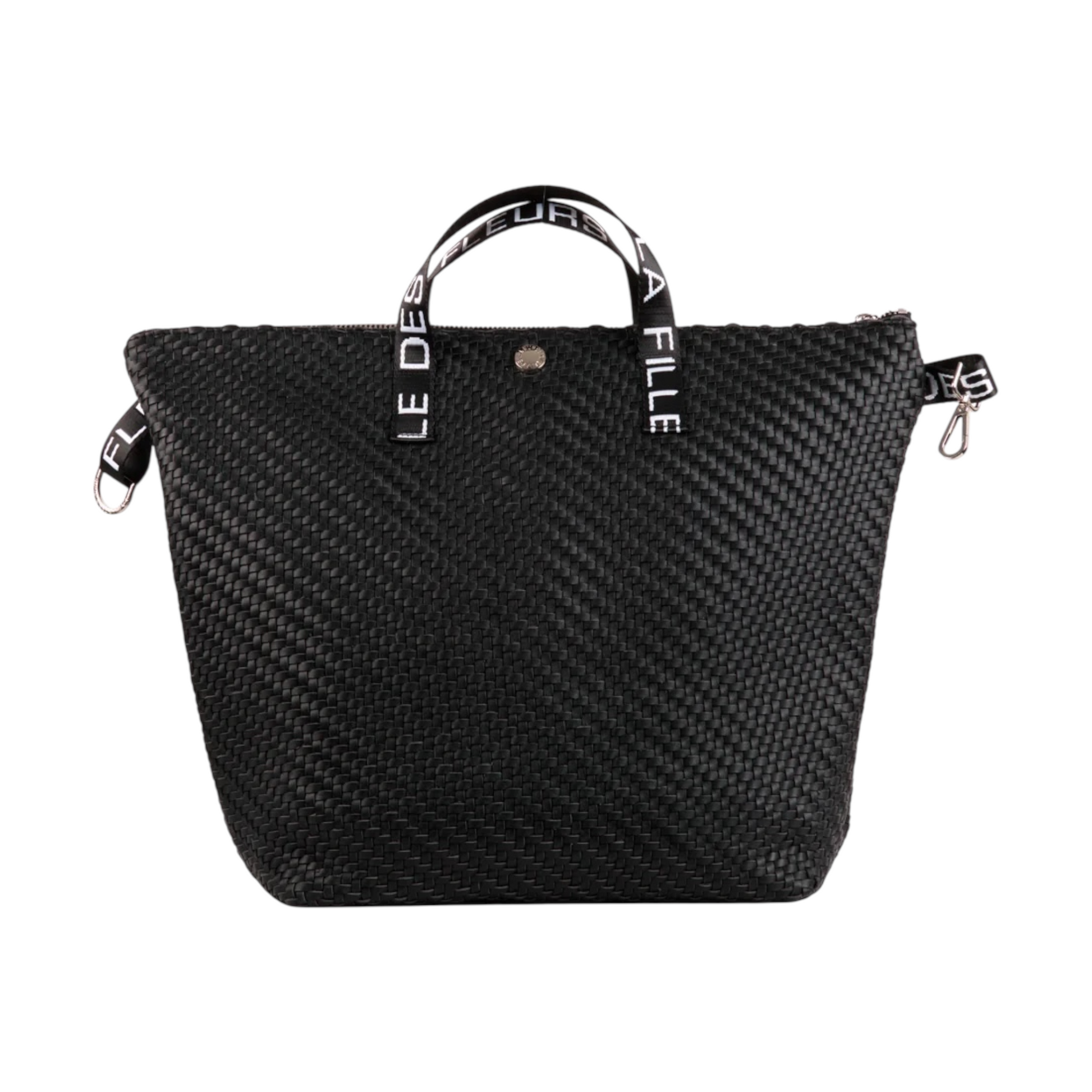 ANITAINT - LA FILLE DES FLEURS ZAINO ANITA INTRECCIATO BLACK