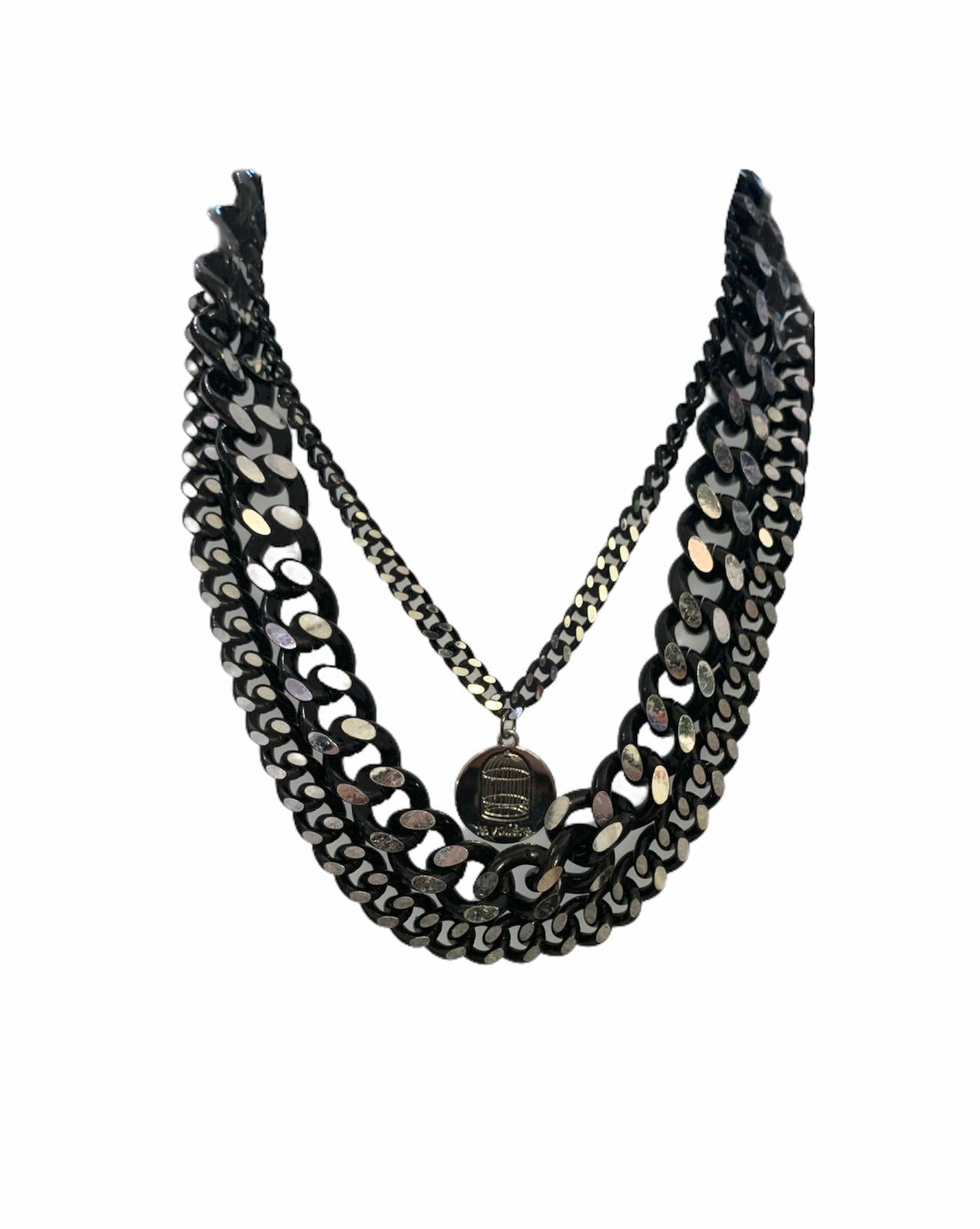 Le Voliere - Black Chain Necklace