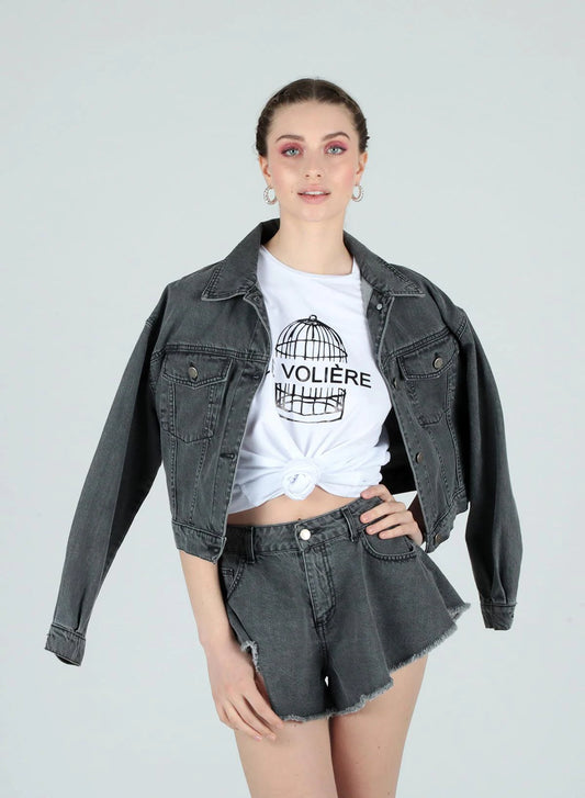 Le Voliere - Cropped Jacket